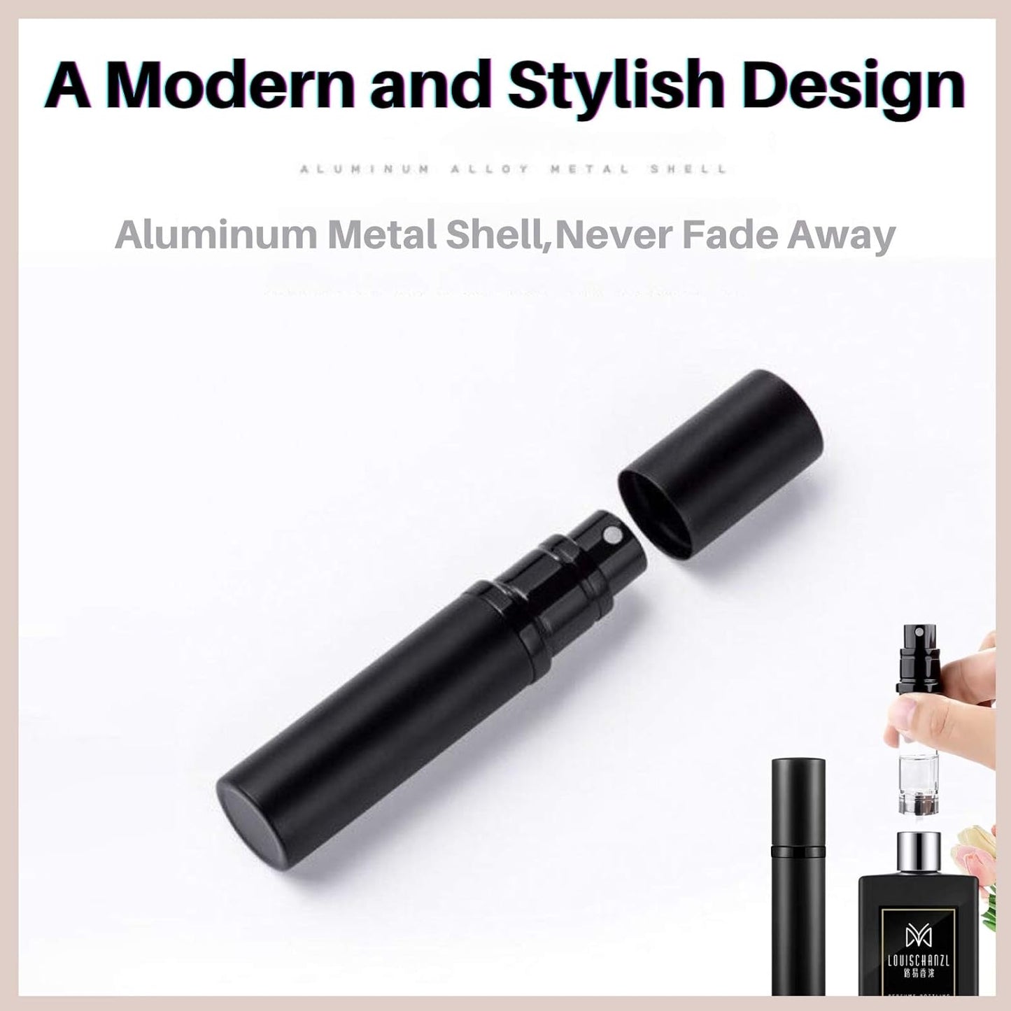 Portable Mini Refillable Perfume Atomizer Bottle Empty Pocket Size Cologne Sprayer for Travel