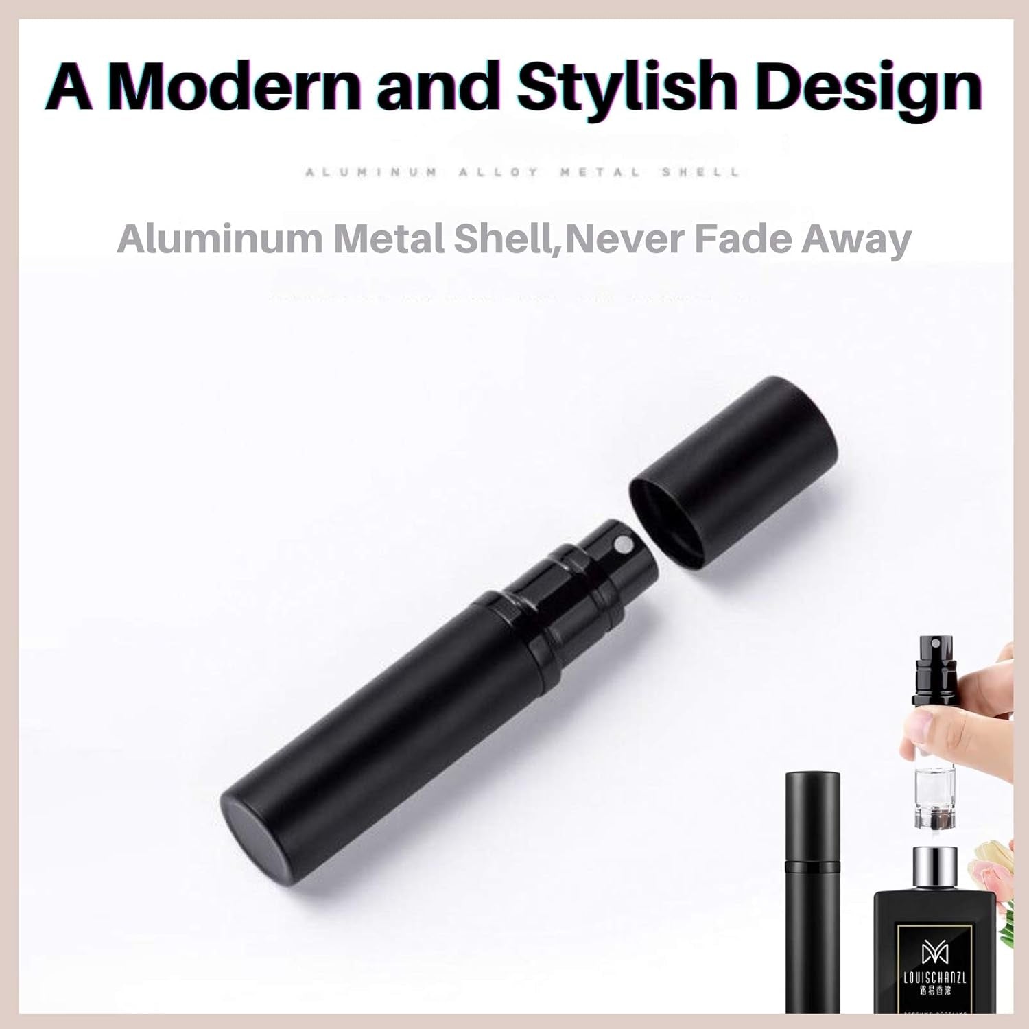 Portable Mini Refillable Perfume Atomizer Bottle Empty Pocket Size Cologne Sprayer for Travel