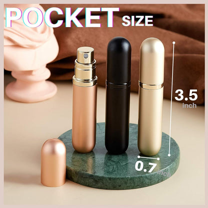Portable Mini Refillable Perfume Atomizer Bottle Empty Pocket Size Cologne Sprayer for Travel